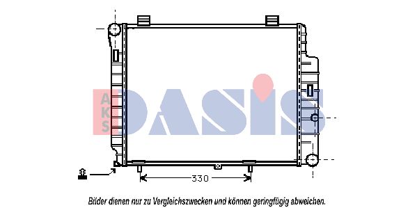 AKS DASIS Радиатор, охлаждение двигателя 120900N